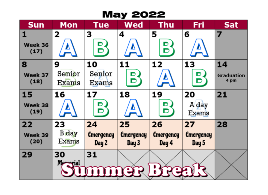 May Calendar