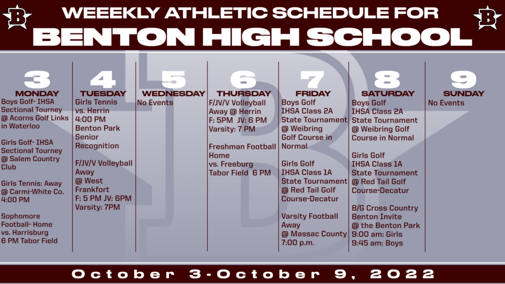 This week in athletics at BCHS