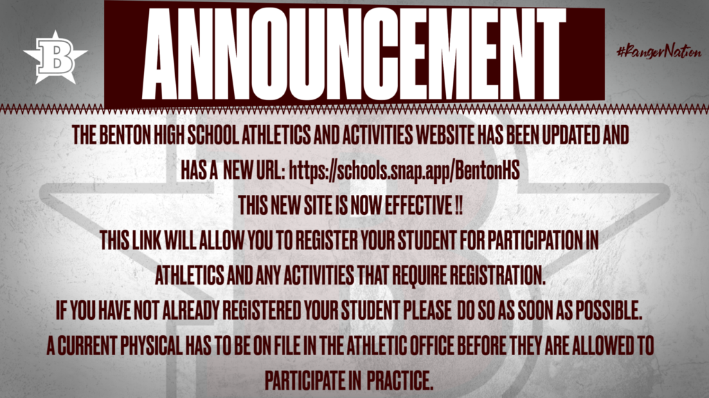 Updated website for BCHS athletics and activities